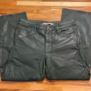 Rosie coated scarab Hudson dark green pants